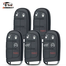Dandkey 2/3/4/5 botões remoto inteligente escudo da chave do carro para chrysler dodge journey 2011-2015 caso keyless fob com lâmina de emergência