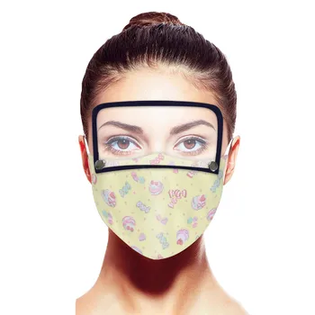 

Face Mask With Detachable Eye Shield Adult Washable Mouth Muffle Reusable Face Mask Mascarilla Reutilizable Skin Care Mouth Mask