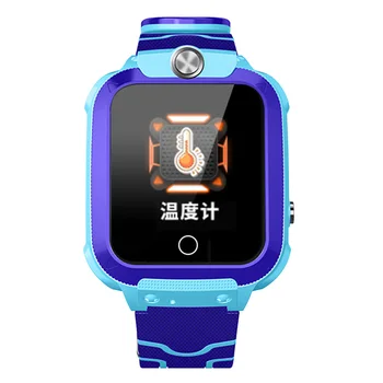 

Rechargeable Waterproof GPS Location Student Temperature Monitoring Silicone Phone Call Birthday Gift Kids Smart Watch Tracker