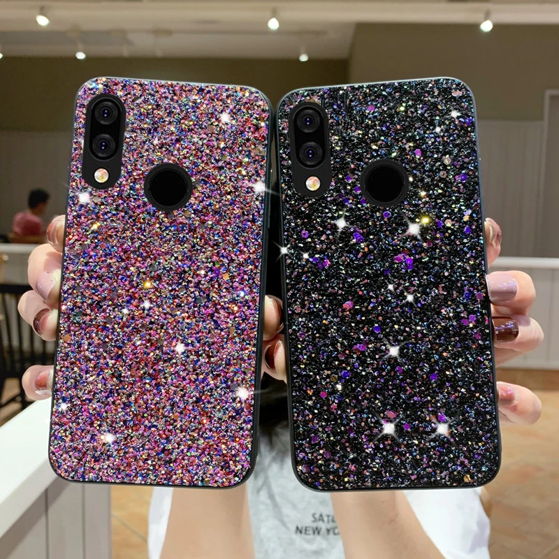 Чехол с блестками для huawei P20 Lite Y9 2019 Y7 Y6 Honor 20 Pro P30 lite P SMART MATE 30|Бамперы| |