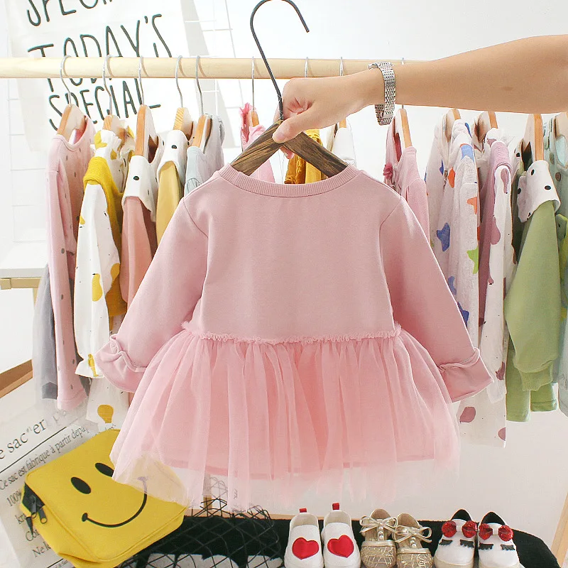 LOOZYKIT осень Детское платье для новорожденных девочек для девочки на день рождения 1 год платье-пачка принцесса детское платье для младенцев, Костюмы Платья для малышей