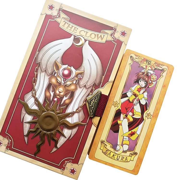 Аниме карточная игра 60 штук Sakura Cardcaptor с золотой книгой карты Таро