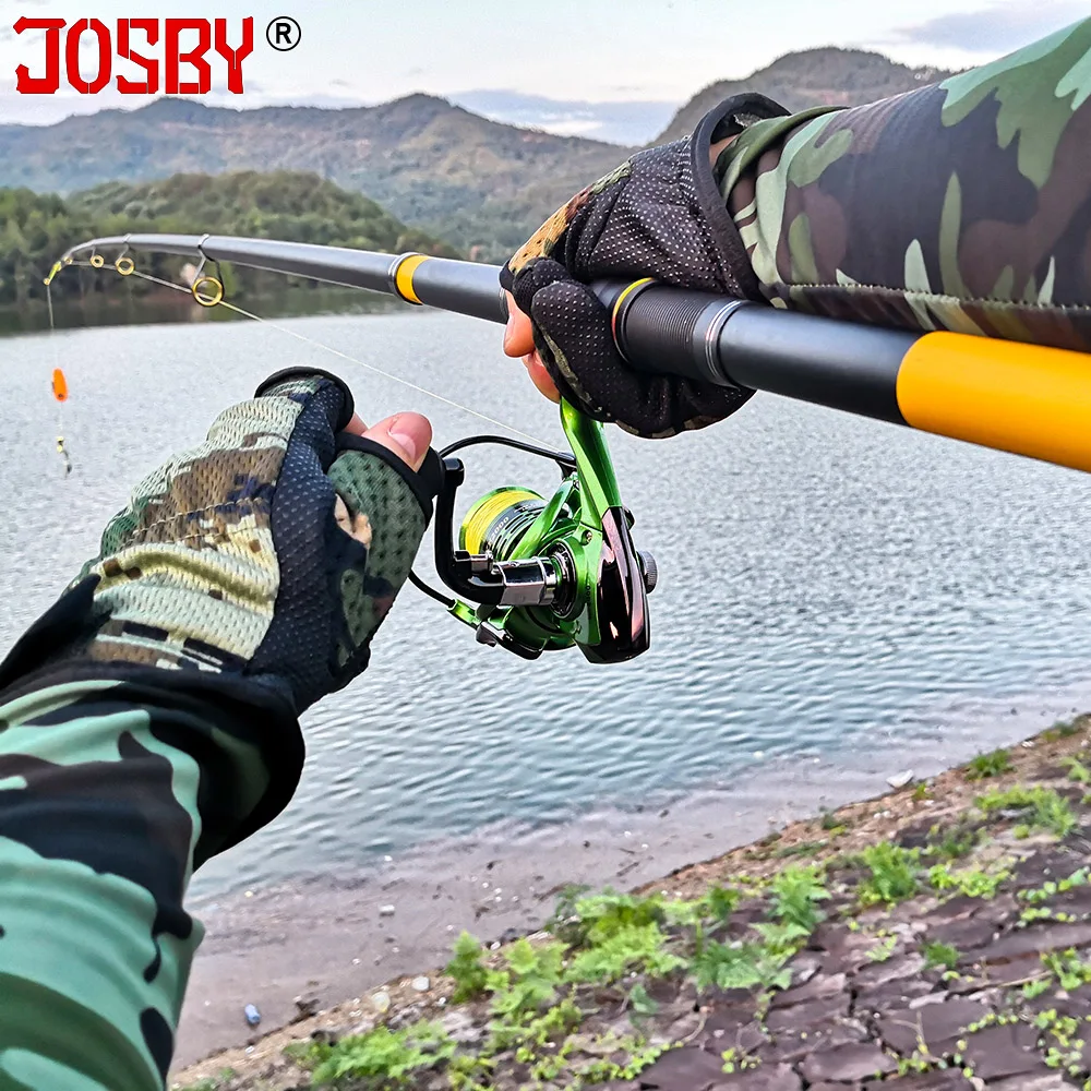 Телескопическая удочка JOSBY FRP портативная Высокоэффективная спиннинговая