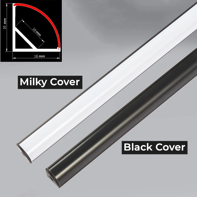 LED Light LED Cabinet Light LED Light Bar LED Aluminum Channel 0.5m AC220V V-type LED Tube Bar Lamp Aluminum Profiles SMD2835 Wall Corner Channel Milky Cover Cabinet Linear Strip Lights