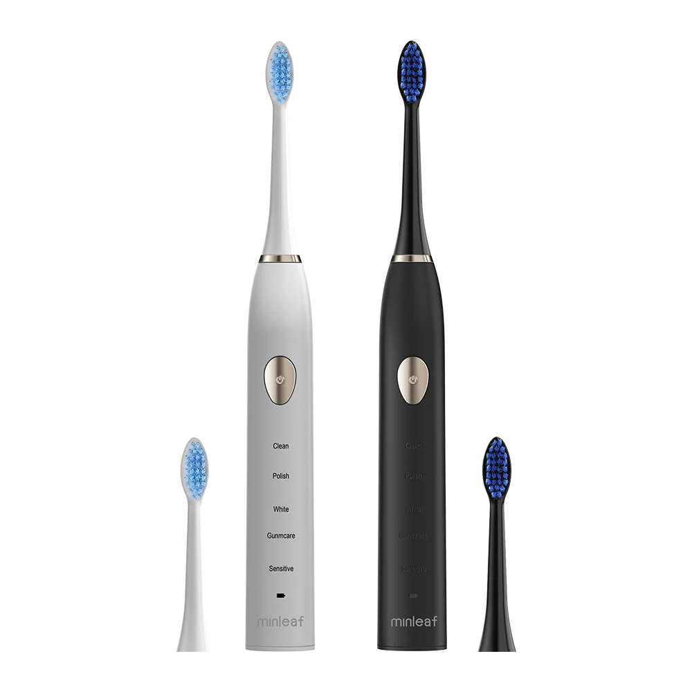 

Minleaf ML-301 IPX7 Waterproof Electric Toothbrush USB Inductive Charging 5 speed Adult Household Toothbrush W-shape Soft Hair