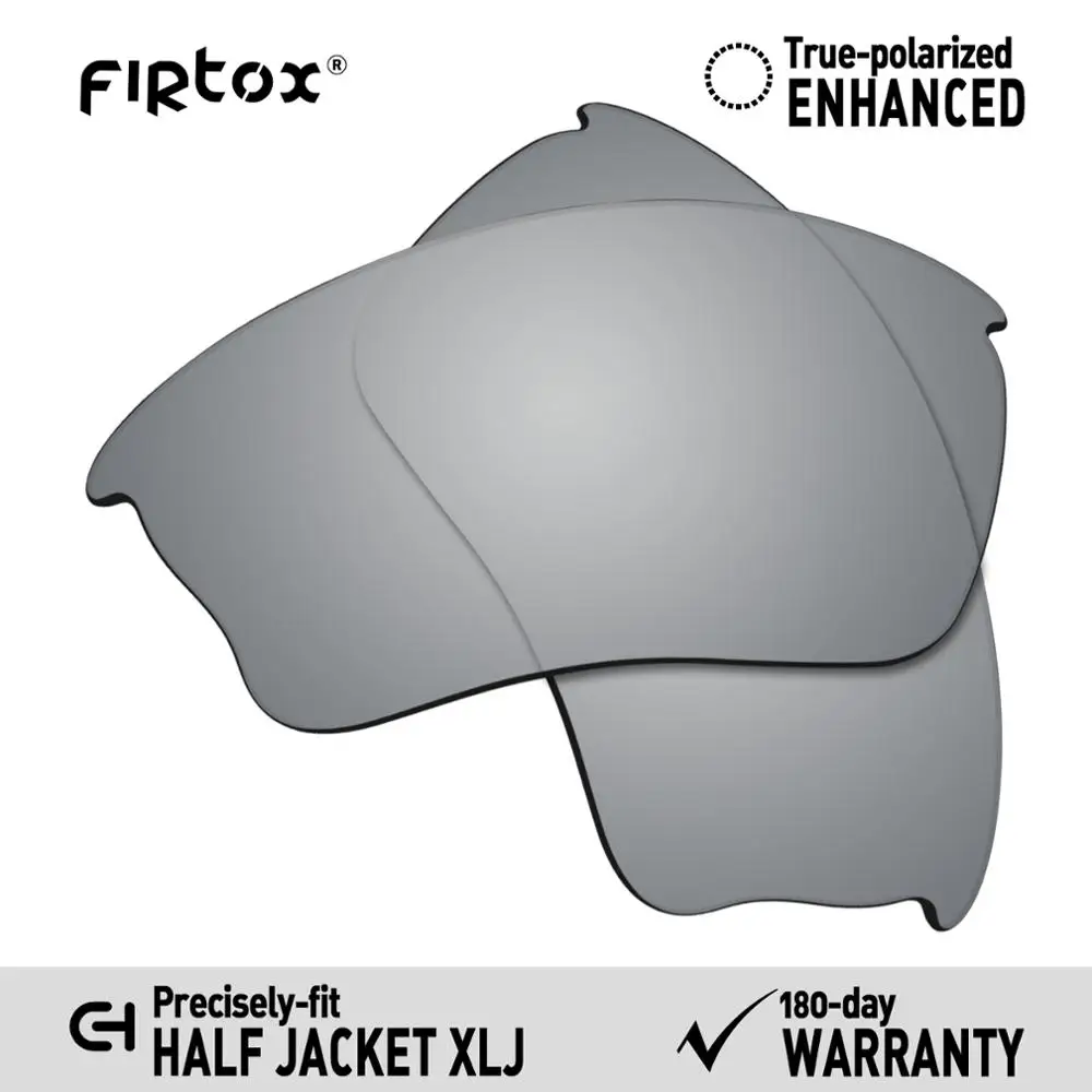 Firtox True UV400 Polarized Lenses Replacement for-Oakley Half Jacket XLJ Sunglasses (Compatiable Lens Only) - Multiple Colors