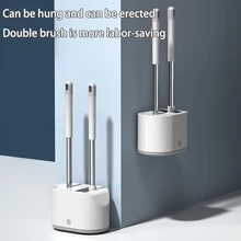 

TPR Silicone Toilet Brush bathroom Cleaning brushes Leakproof water Wall Mounted for Toilet Brush Bathroom Sets Bath Clean Tool