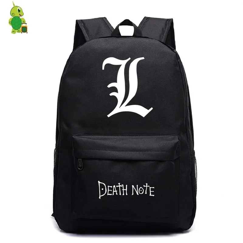 

Death Note Backpack Casual Laptop Backpack School Bags for Teenage Girls Boys Fashion Travel Shoulder Bags Kids Book Bags
