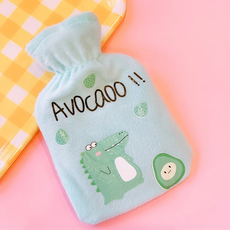 Baby Crocodile Плюшевые Мультяшные взрывобезопасные грелки плюс бархатный чехол теплая сумка для воды съемный зимний теплый нагрев многоразовые грелки для рук - Цвет: Baby Crocodile