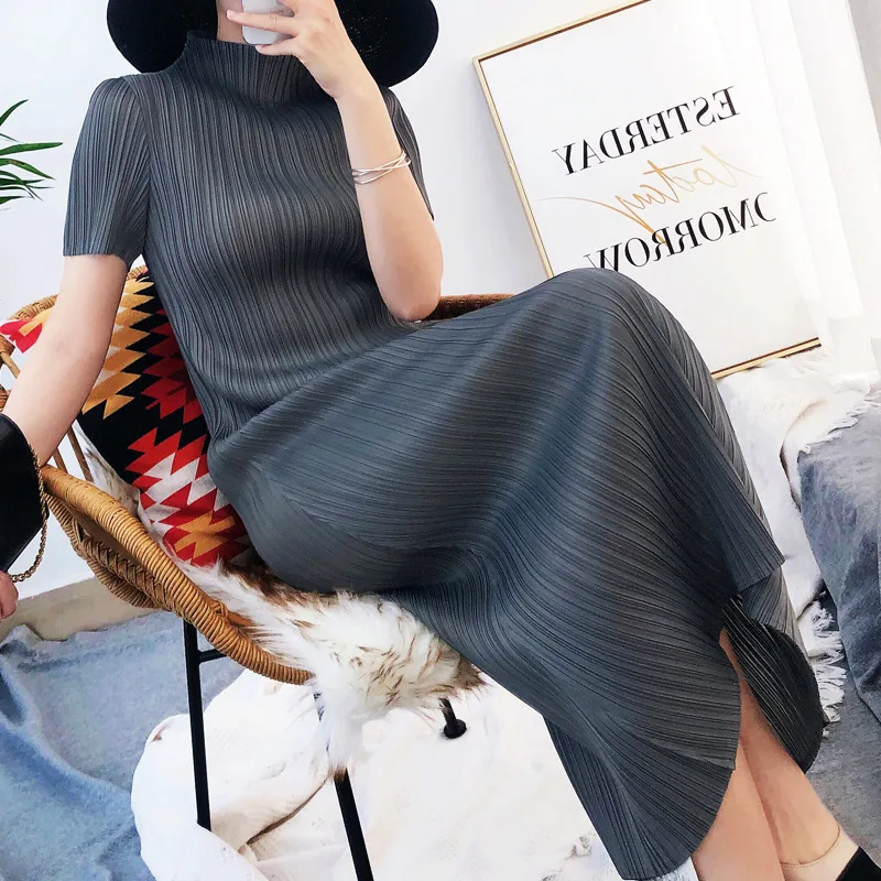Long Sleeve Miyake Pleat Dress | Miyake Summer Dress