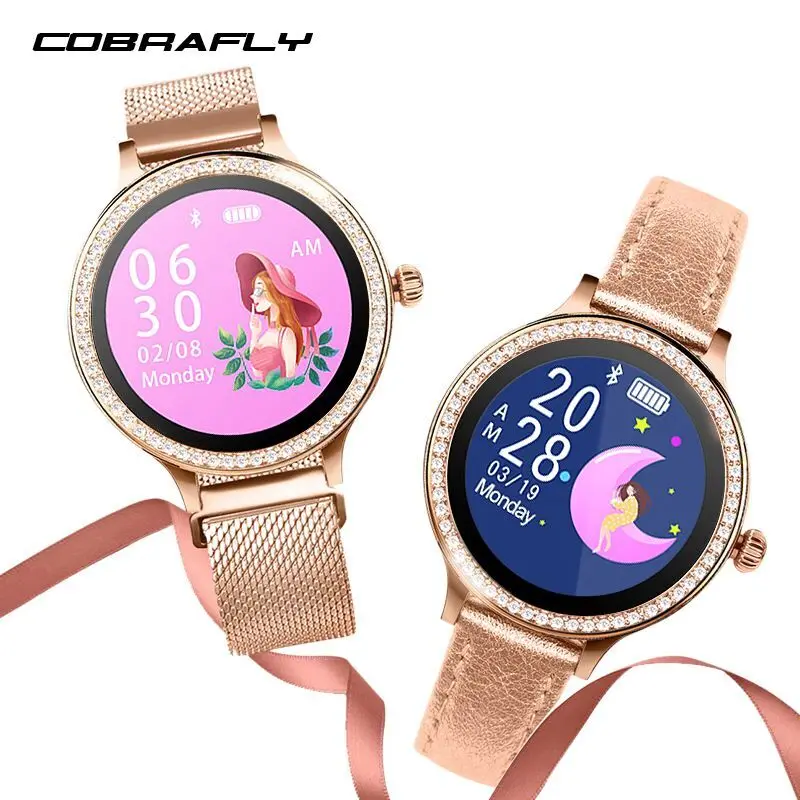 

Cobrafly M8 smart watch women android ios waterproof IP68 Heart Rate Monitor smartwatch fitness tracker message call reminder
