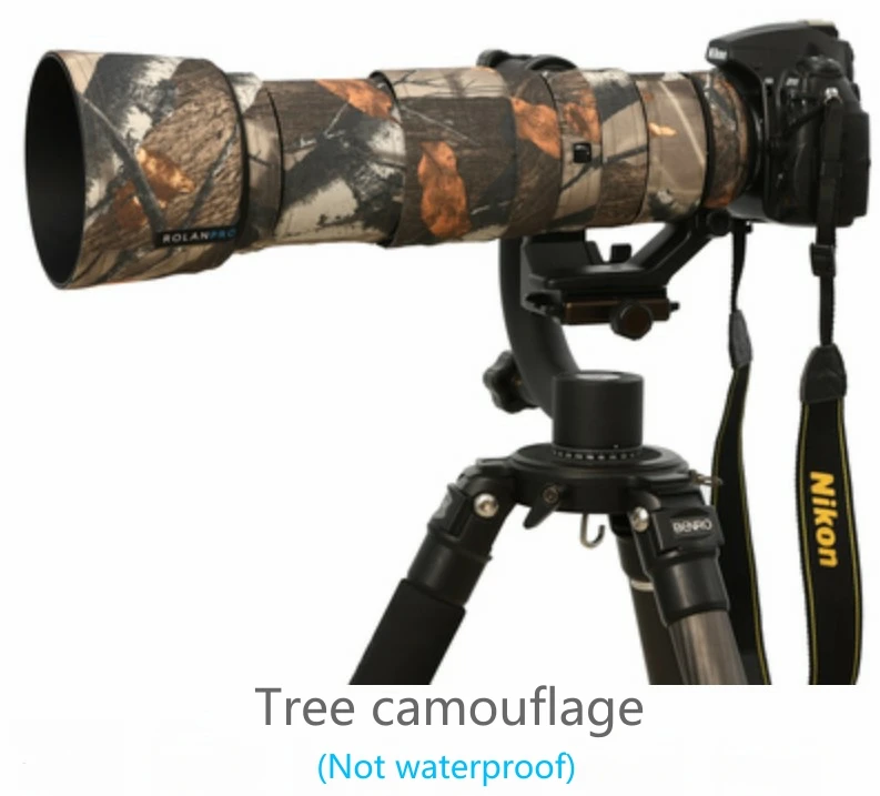 Custodia Protettiva Mimetica Per Obiettivo Nikon Z 180-600mm - Impermeabile E Antiurto - Design #9 Erba - Foto 3