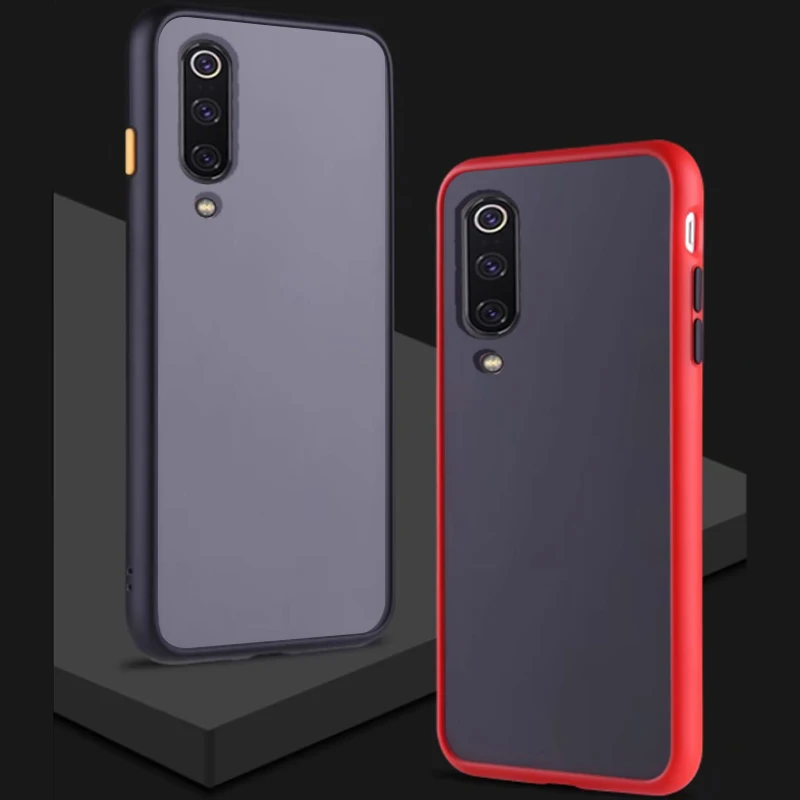 Чехол-накладка для Xiaomi MI A3 Lite матовый прозрачный роскошный противоударный