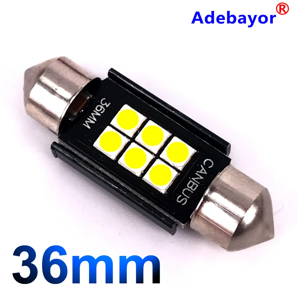 Светодиодный купольный светильник 10 x Festoon 3030 6 SMD c5w 31 36 39 41 мм без ошибок Canbus для