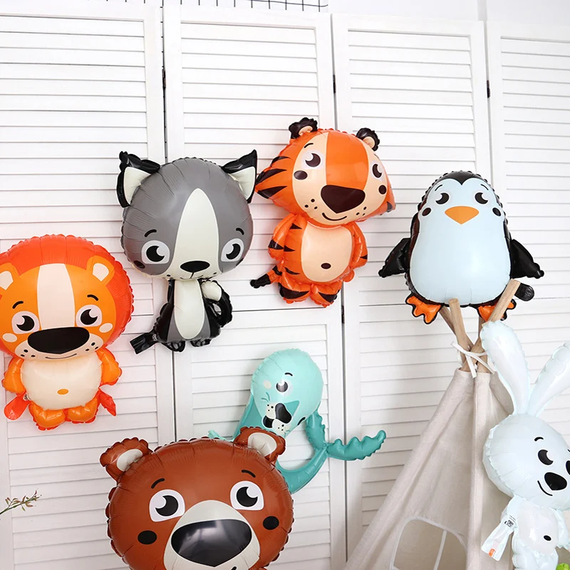 1 Pcs Animal Helium Balloon Cute Squirrel Fox Penguin Foil Balloon Baby Shower Birthday Party Decorations Kids Toy Air Globos - Image 6