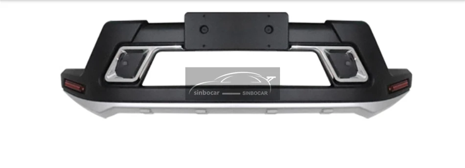 Front Bumper Автомобиль ABS пластик Передний+ Задний бампер протектор Подоконник Накладка багажник защита Накладка для джип компас Бампер протектор - Цвет: Front Bumper