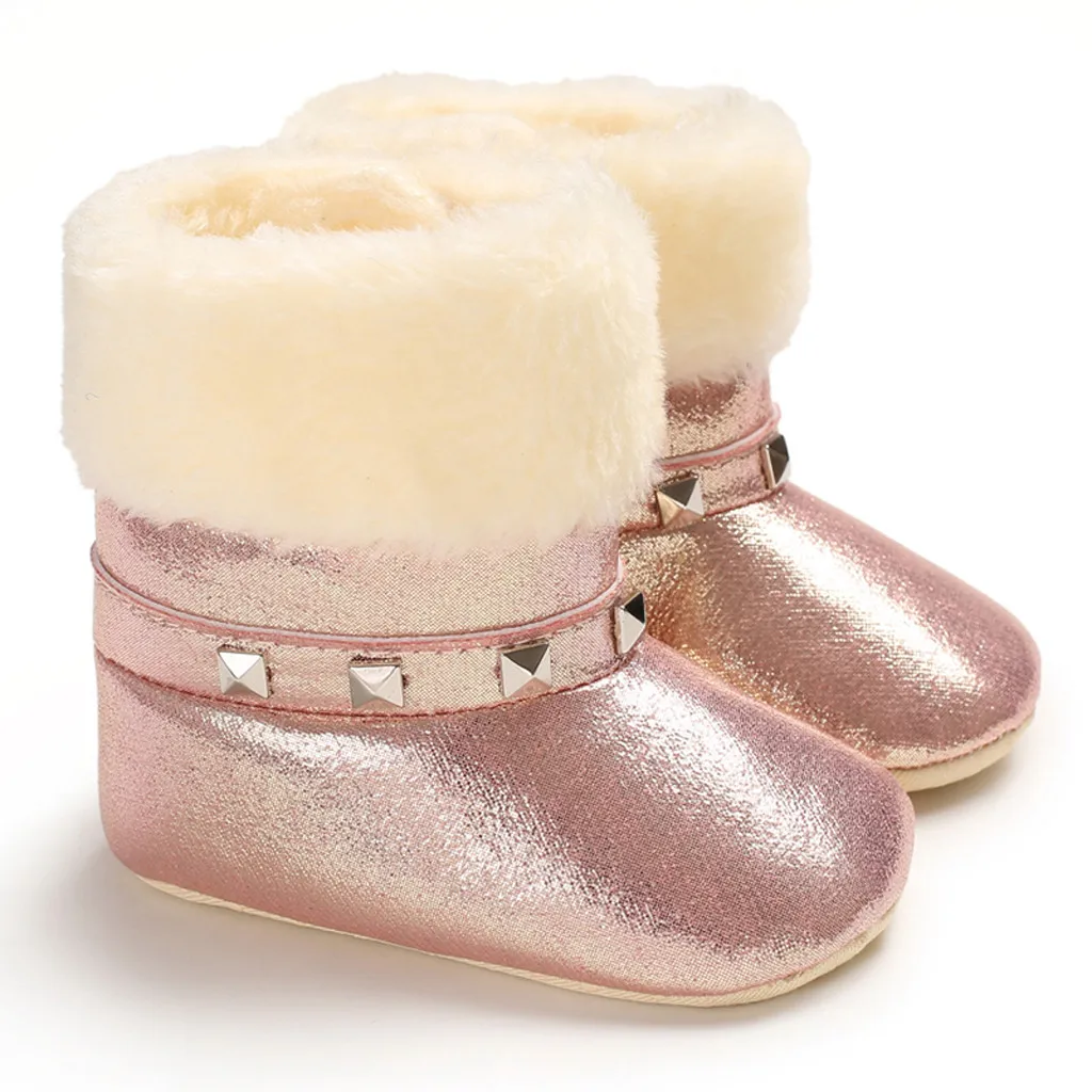Новинка года; Рождественские теплые зимние Мультяшные сапоги из флока для маленьких девочек и мальчиков; обувь для детей; Sapato Infantil