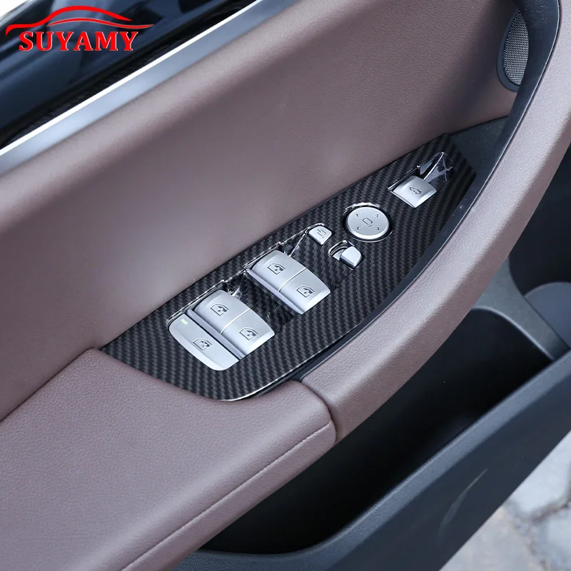 

Стайлинг автомобиля кнопка окна автомобиля стеклянный подъемный переключатель панель Крышка отделка для BMW X3 X4 G01 G02 2018-2022 автомобильные аксессуары для интерьера