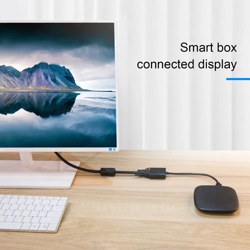 Выходные кабели конвертер адаптер Hdmi в Vga с аудио свинцом для Hdtv Pc Hdmi в Vga линия Поддержка 1080P Hdcp