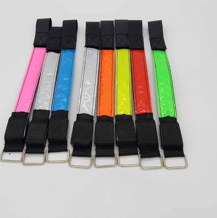 Зарядка через usb светодиодный светящийся нарукавник Светодиодный отражатель браслет ночник ремень безопасности ночной бег Уличный спорт пересечение границы Горячая
