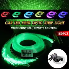 Smuxi 12 Вт RGBW светодиодный волоконно-оптический Звездный потолочный светильник источник устройства 150 шт. 2 м 0,75 мм+ 28Key RF пульт дистанционного управления DIY светильник ing для домашнего автомобиля