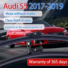 

ShangKeWen Car Boneless Silicone Windshield Wipers Blade For Audi S5 Universal Noise Reduction Soft Rubber Wiper Audi Accessori