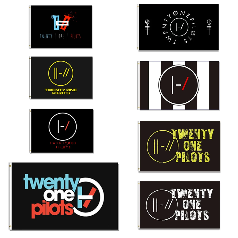 Флаг Twenty One Pilots 3x5 футов альтернативное хип-хоп украшение для помещений и улицы