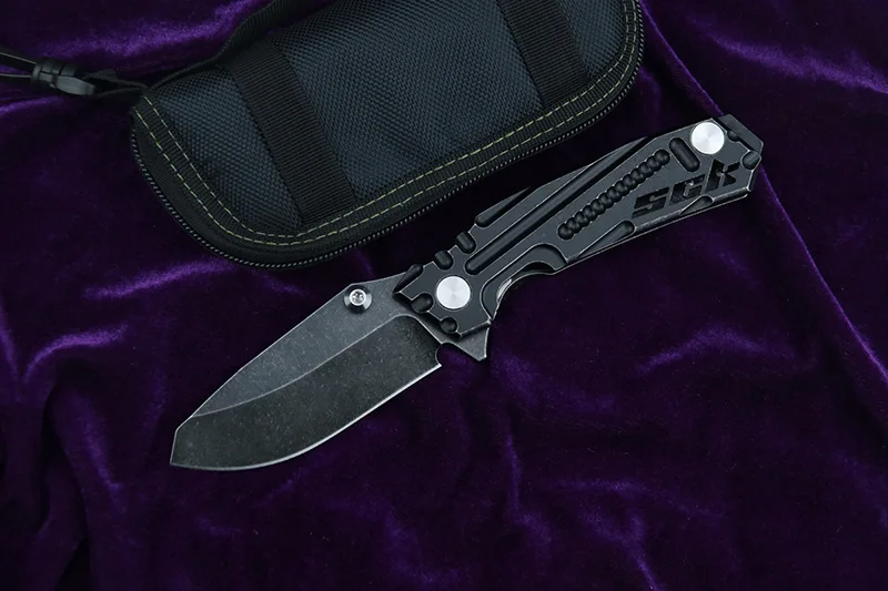 NKAIED, складной нож S35VN, лезвие с титановой ручкой, керамический подшипник, нож для кемпинга, охоты, активного отдыха, альпинизма, фруктовый нож, EDC - Цвет: Черный