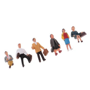 

6 Pieces Multiple Resin Big City Standing People Figure 1/87 for Simulation Scene Kits