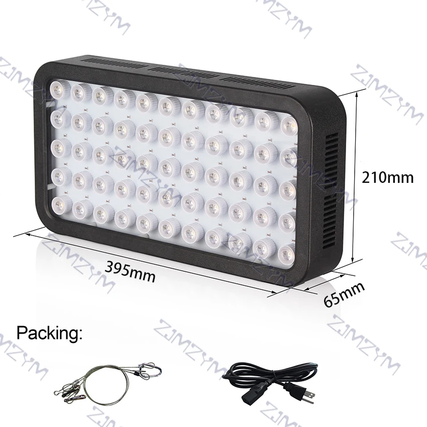 Intelligent Dimmable LED Aquarium Light Full Spectrum Lighting For Reef Coral Fish 165W Bluetooth-compatible Control
