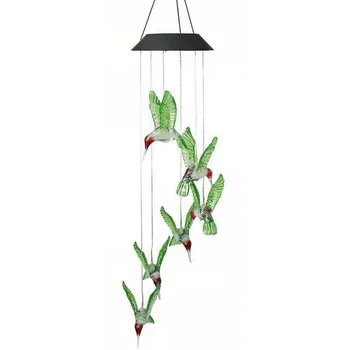 

Solar LED Birds Wind Chimes Energy Efficient Solar Colorful Wind Chimes for Home Decoration P7Ding