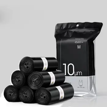 

240/100/90 Pcs Thickened Breakpoint Plastic Trash Bag Rubbish Bag Home Office Disposable Big Garbage Bag Cleaning Waste Bag