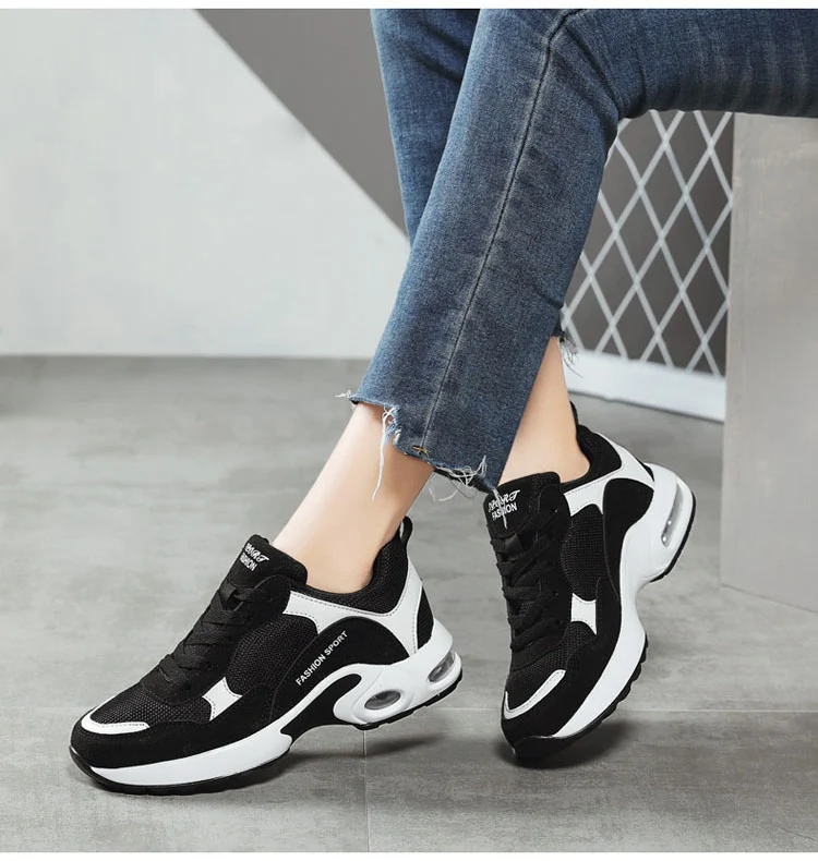 QJ 0665-2021 Spring Autumn Women`s Sport Shoes Woman Sneakers Casual Female Flat Running Shoes-11