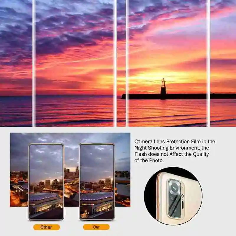 For Redmi Note 10 Pro Max 5g Camera Lens Film Glass Phones Supplies Cover Full Protector Protect Y4q7 sony mobile lens