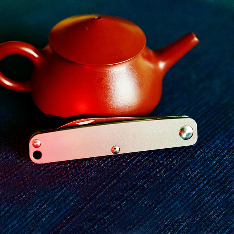 M390 Small Pocket Knife Folding Knife Daily Outdoor EDC Portable Lock-free Harmonious Sharp Self-defense