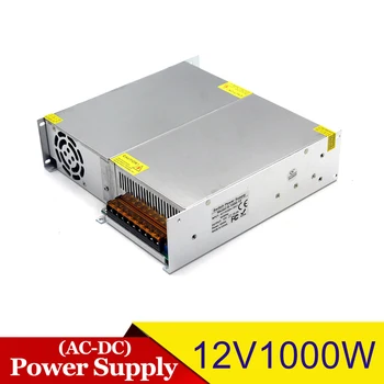 

Single Output 12V DC Power Supply 83.3A 1000W Transformer Driver Switch for LED Strip Adapter DC12V SMPS For LED Lighting