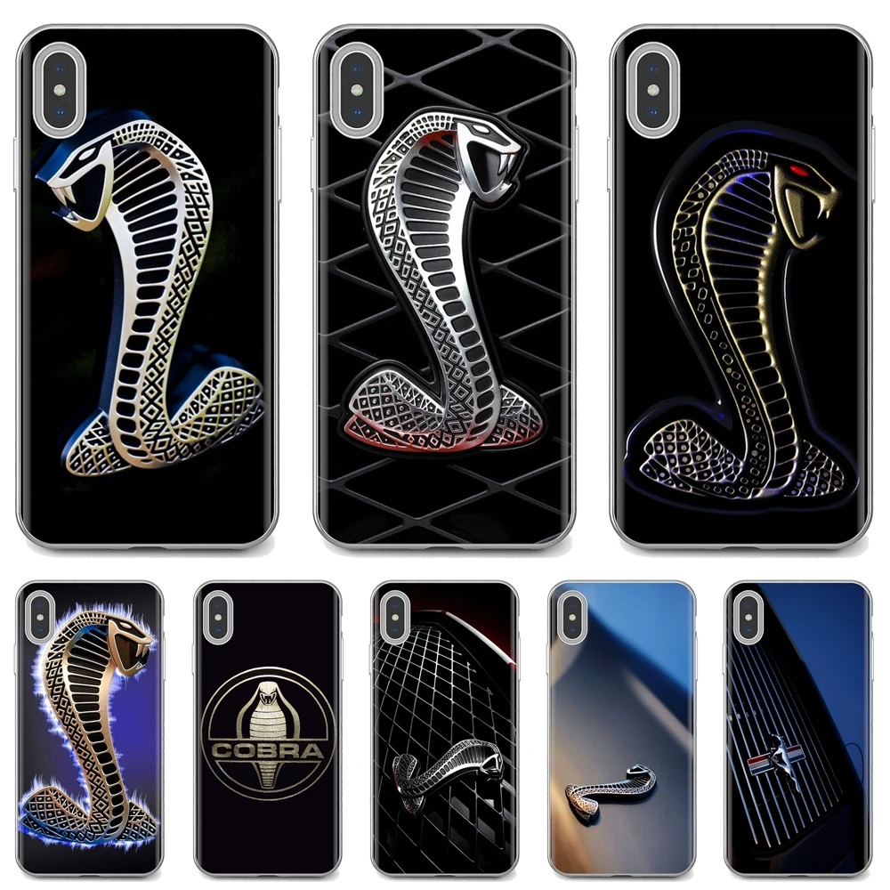 Силиконовый чехол для Samsung Galaxy S10 S10E S20 FE S21 S30 S8 S9 S7 Plus ультра Edge Lite Shelby Cobra Mustang