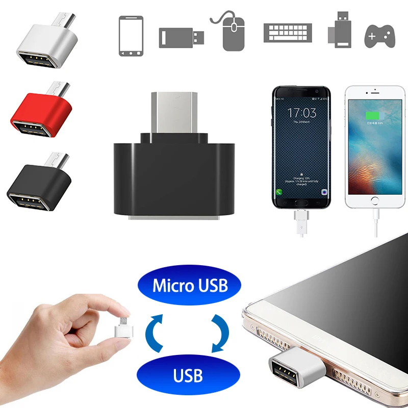 3 шт. в партии новый стиль мини OTG USB кабель адаптер Micro конвертер для планшетных ПК