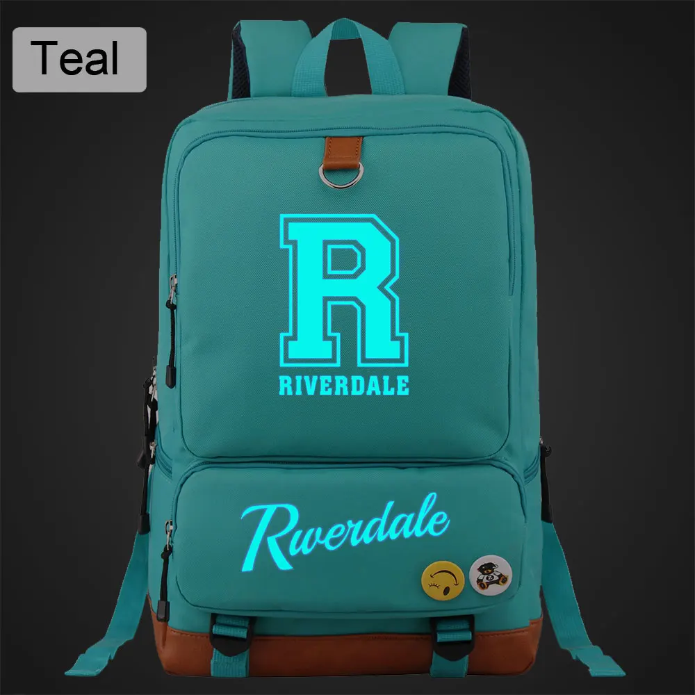 DL04-15 Blue Luminous Riverdale South Side Serpents Boy Girl Book School Bag Women Bagpack Teenagers Schoolbags Men Student Backpack - Color: DL04-15