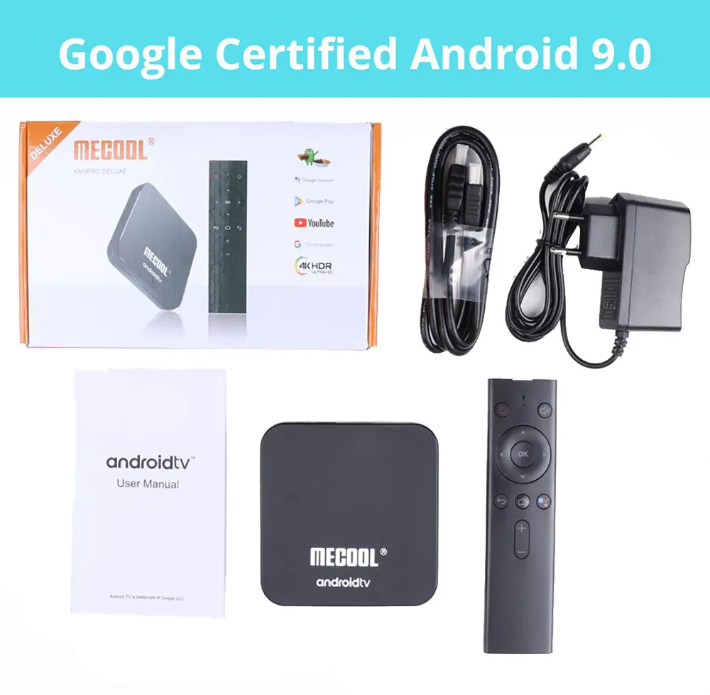 ТВ-приставка Mecool KM9 4G 32G Android 9,0 Amlogic S905X2 USB3.0 Smart 4K телеприставка 2,4G/5G Dual wifi Bluetooth 4,1 Android tv Box - Цвет: KM9 PRO