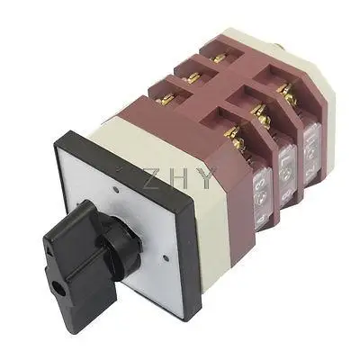 

AC 380V 16A Latching 3 Vertical Position Cam Combination Changeover Switch