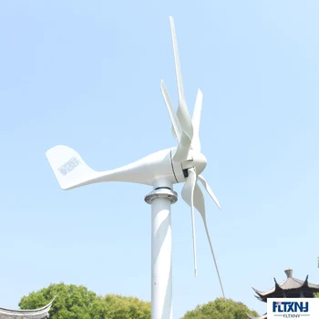

Free energy Horizontal Wind turbine 800w white with controller for home boat streetlight roof
