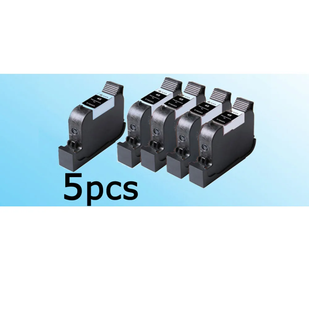 5x совместимый для hp45 51645 чернильный картридж для HP Officejet G55 G85 G95 K60 K80 R65 T65 Photosmart P1000 P1100 P1215 P1218