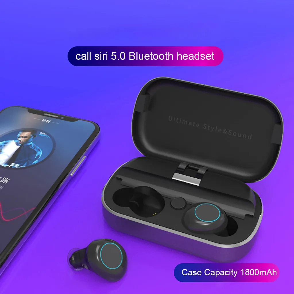 Mosunx TWS Bluetooth гарнитура 5,0 шумоподавление стерео беспроводные гарнитуры наушники, встроенный микрофон Громкая связь