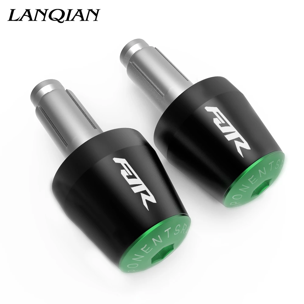 Green CNC Заготовка Алюминий мотоцикл перекладина конец Кепки рукоятка Кепки концевые заглушки для Yamaha TTR FJR 1300 2003 2004 2005 2006 2007 2009 - Цвет: Green