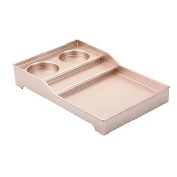 

Hotel Supplies Abs Toothbrush Holder Bathroom Disposable Toiletries Storage Tray Champagne Gold