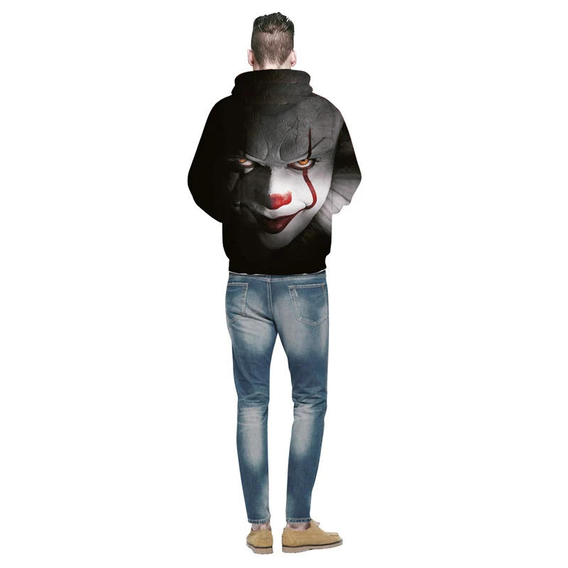 Clown Hoodies Men Fashion Streetwear Loose Fit Clothes Casual Men 3D Sweatshirt Harajuku Hoody Hip Hop 5