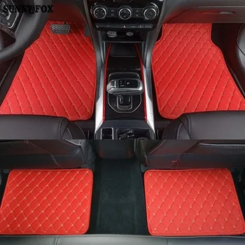 

Universal Car floor mats Case for Jeep Grand Wrangler Commander Compass Patriot leather Anti-slip car-styling carpet liner