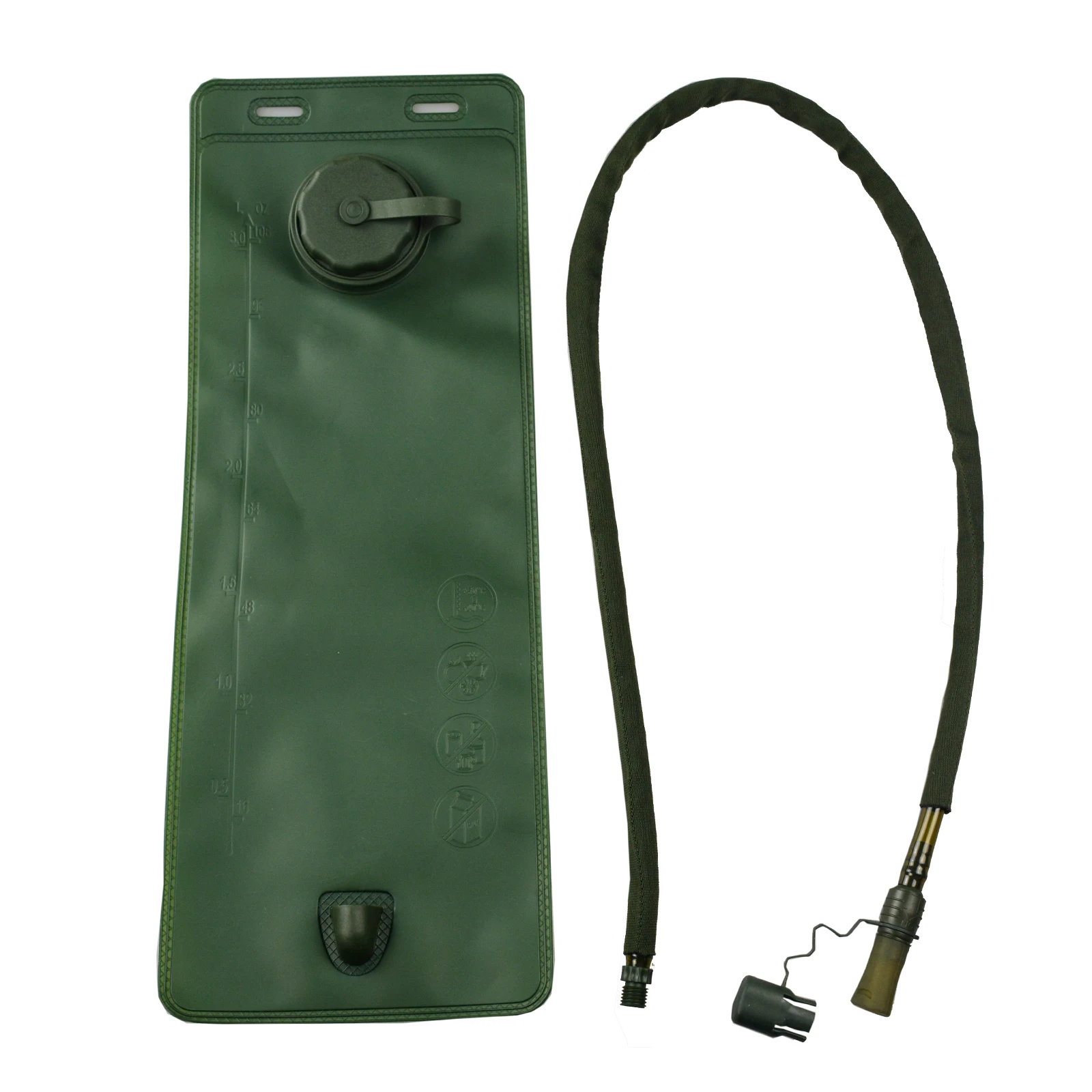 Portable Container 3L Water Bladder Pouch Hydration Pack Outdoor Cycling Hiking Backpack Green Portable Container 3L Water Bladder Pouch Hydration Pack Outdoor Cycling Hiking Backpack Green
