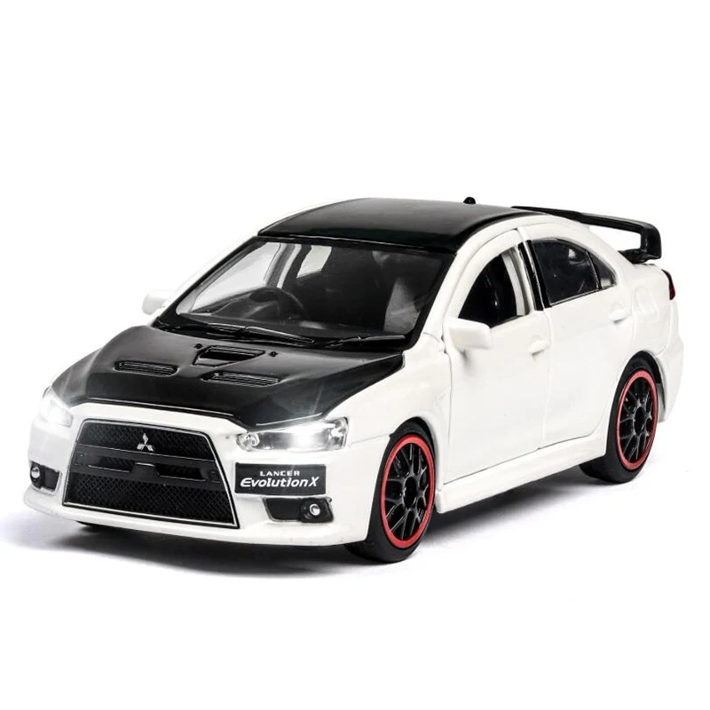 1:32 игрушечный автомобиль из сплава Mitsubishi Lancer-exi EVO металлическая модель поднятая